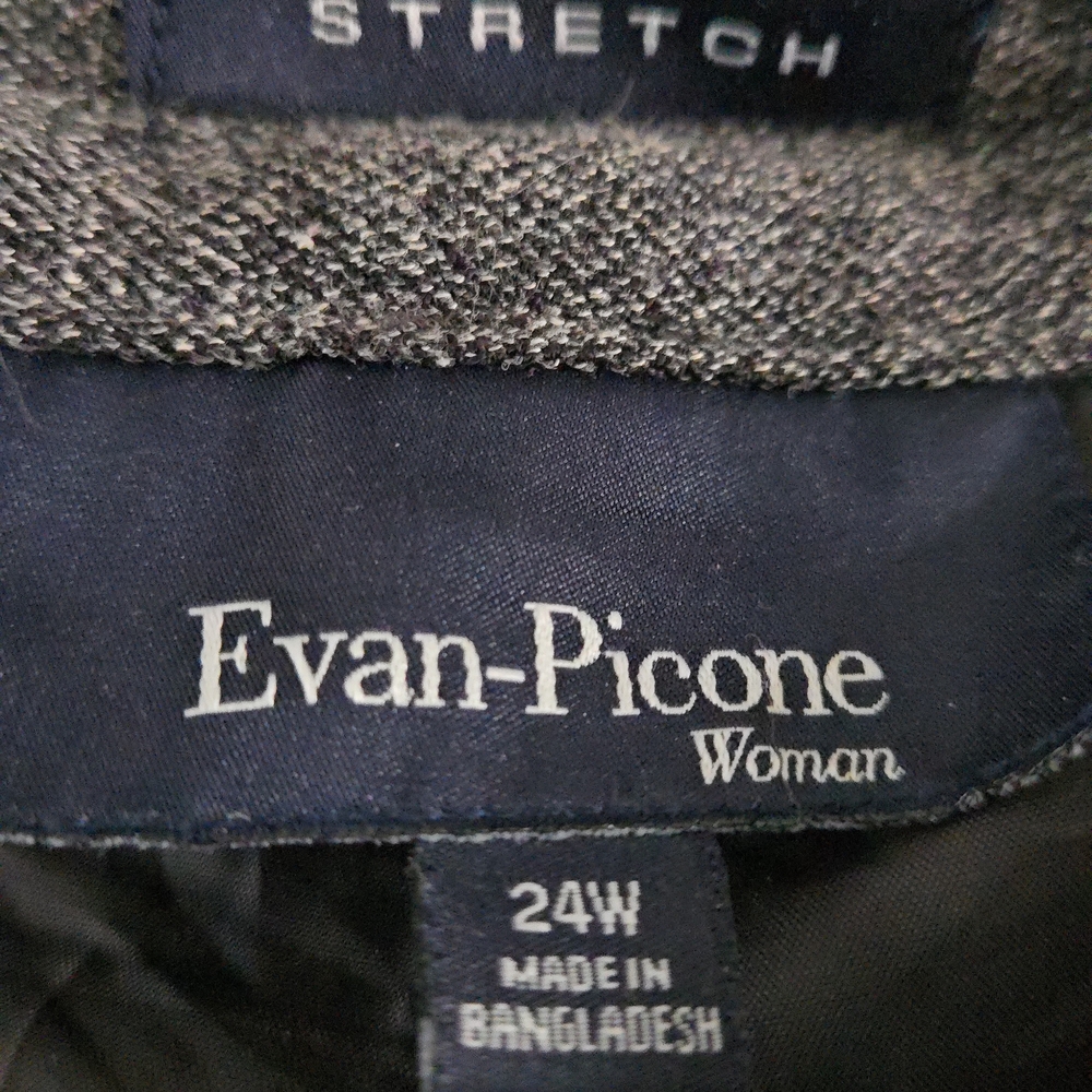 Evan Picone SIZE 24 Women's Brown Tweed Dress Pants